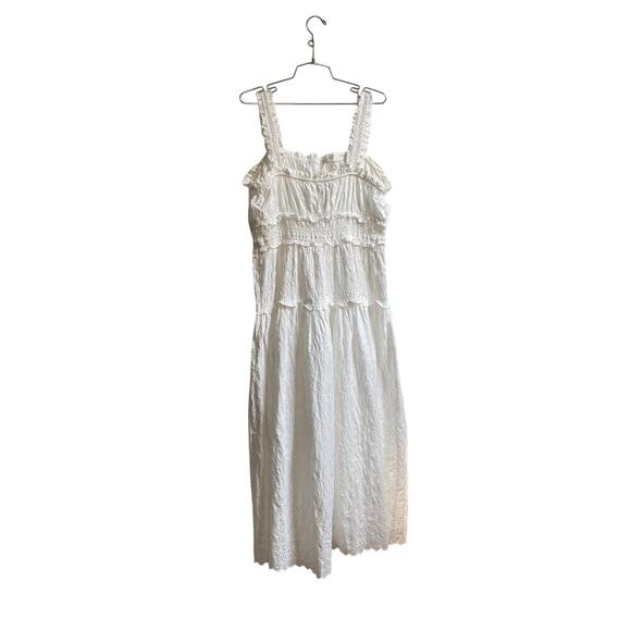 Gap x Doen Eyelet White Midi Dress - Picture 4 of 5